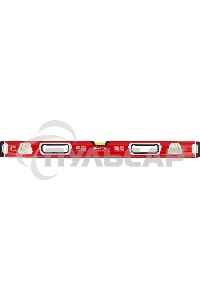 Уровень алюминиевый Matrix, магнит фрезерованный, 3 глазка 2 комп, рукоятки, 800 мм