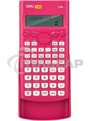 Калькулятор научный Deli E1710A/RED красный 10+2-разр.