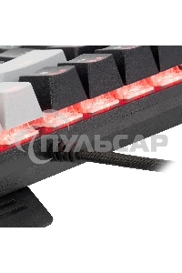 Клавиатура проводная Oklick K600X механическая черный/серый USB Multimedia for gamer LED