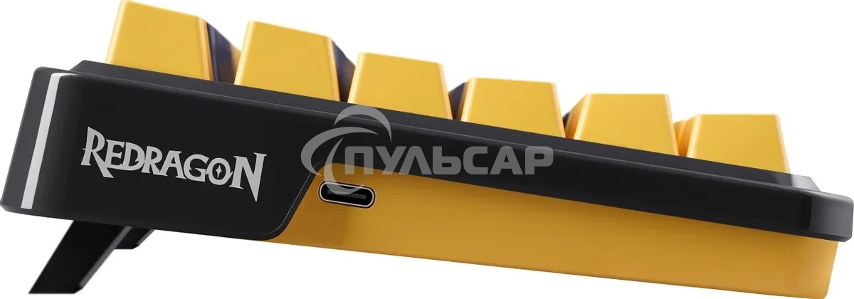 Клавиатура проводная Redragon Elf, USB, черный/фиолетовый