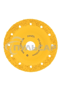 Чашка твердосплавная зачистная Denzel 125 мм, плоская, среднее зерно #16