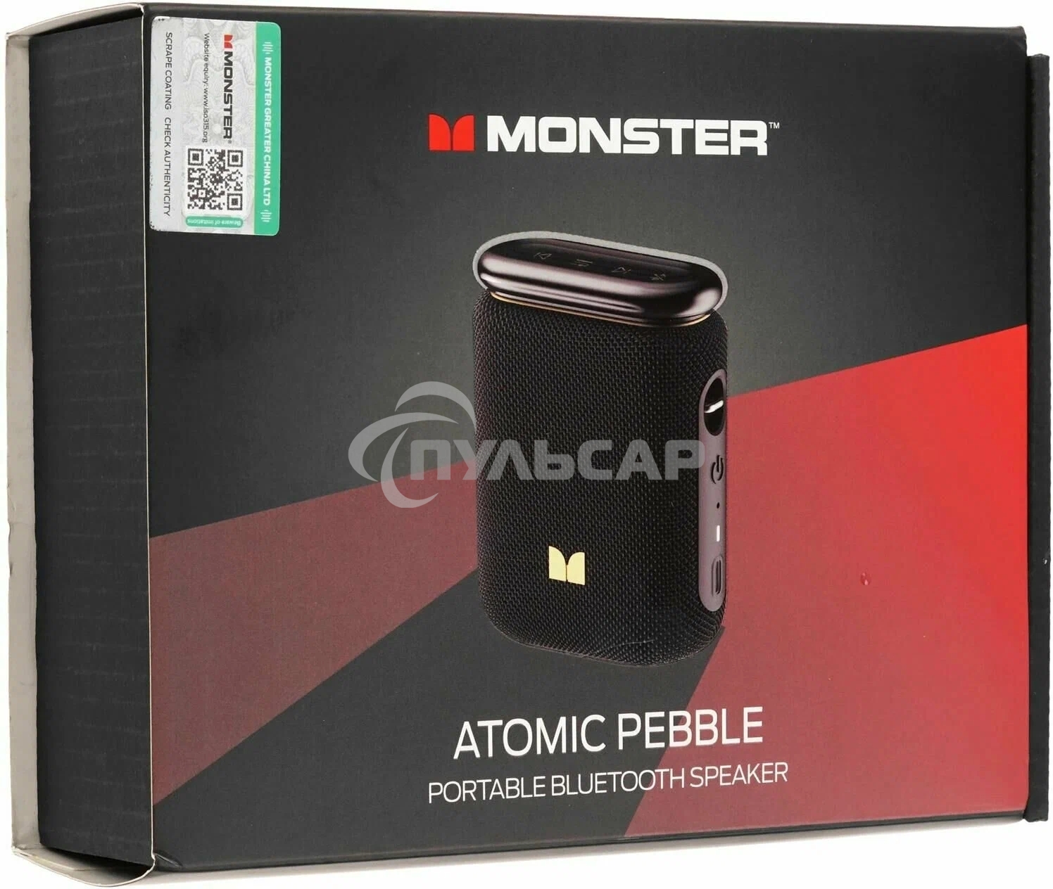 Портативная колонка MONSTER Atomic Pebble (MS62131) черная