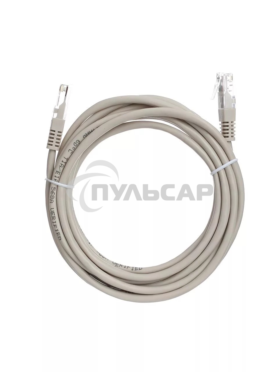 Коммутационный шнур Патч-корд литой Aopen/Qust ANP511 3M UTP кат.5е 3м серый