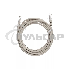 Коммутационный шнур Патч-корд литой Aopen/Qust ANP511 3M UTP кат.5е 3м серый