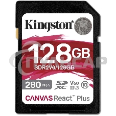 Флеш карта SDXC Kingston SDR2V6/128Gb Canvas React Plus w/o adapter 128Gb