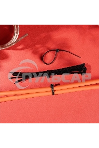 Хомут-стяжка кабельная нейлоновая Rexant 100 x2,5 мм, черная, упаковка 100 шт.