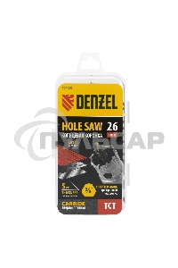 Коронка по металлу Denzel твердосплавная, 26 мм