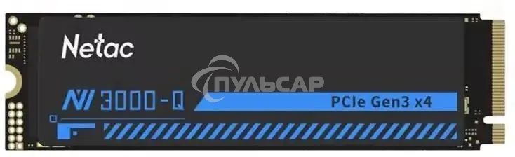 Накопитель SSD Netac NV3000 512Gb M.2 2280, PCI-E 3.0 x4, 3D NAND, 3000/1200MBs, NVMe, heatsink