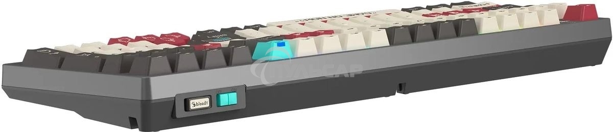 Клавиатура беспроводная A4Tech Bloody WS98 Pixels Red USB, Bluetooth/Радиоканал темно-серый/белый