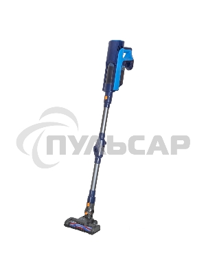 Пылесос вертикальный SUPRA VCS-5081 синий, питание от аккумулятора, 300 Вт, уборка сухая, пылесборник 1 л, работа от АКБ max 30 мин.