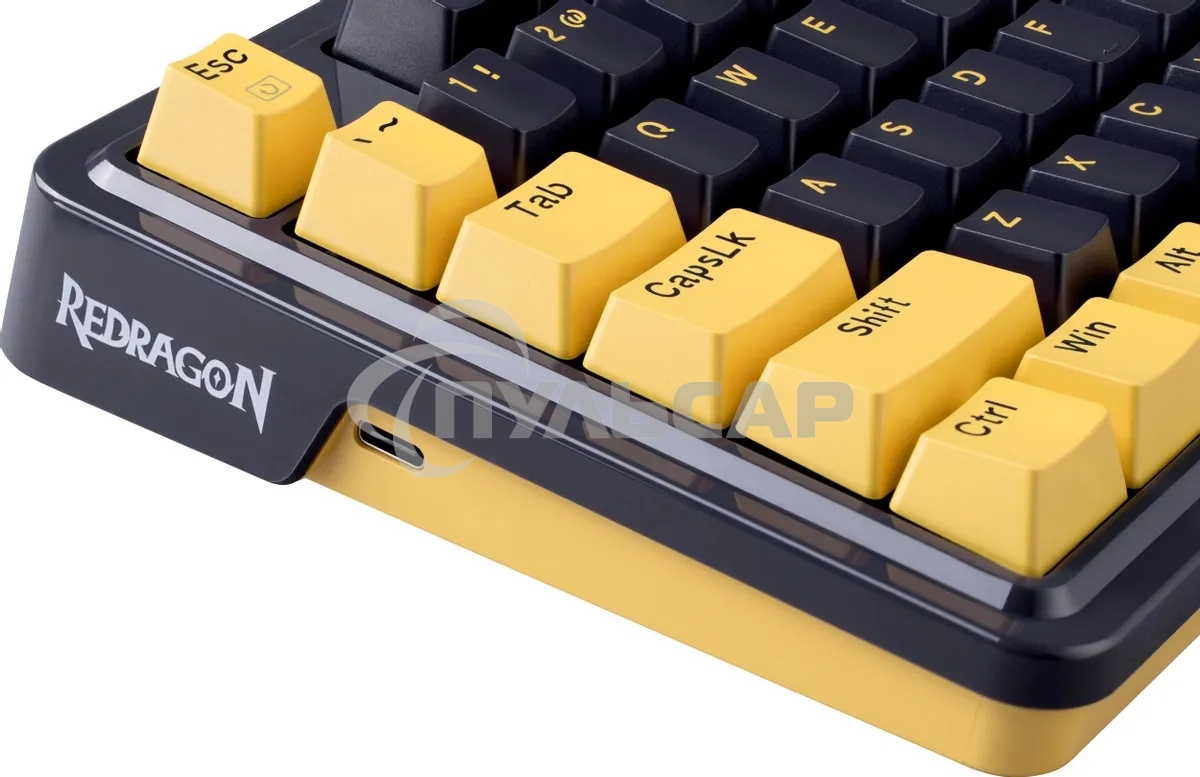 Клавиатура проводная Redragon Elf, USB, черный/фиолетовый