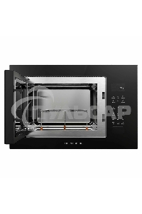 Микроволновая печь встраиваемая Kuppersberg HMF 627 B, High-Tech, 25 л, мощность 900 Вт (мощность гриля 1200 Вт), кварцевый гриль, 5 уровней мощности, 8 автоматических программ, размораживание, сенсорное управление, дисплей, черный