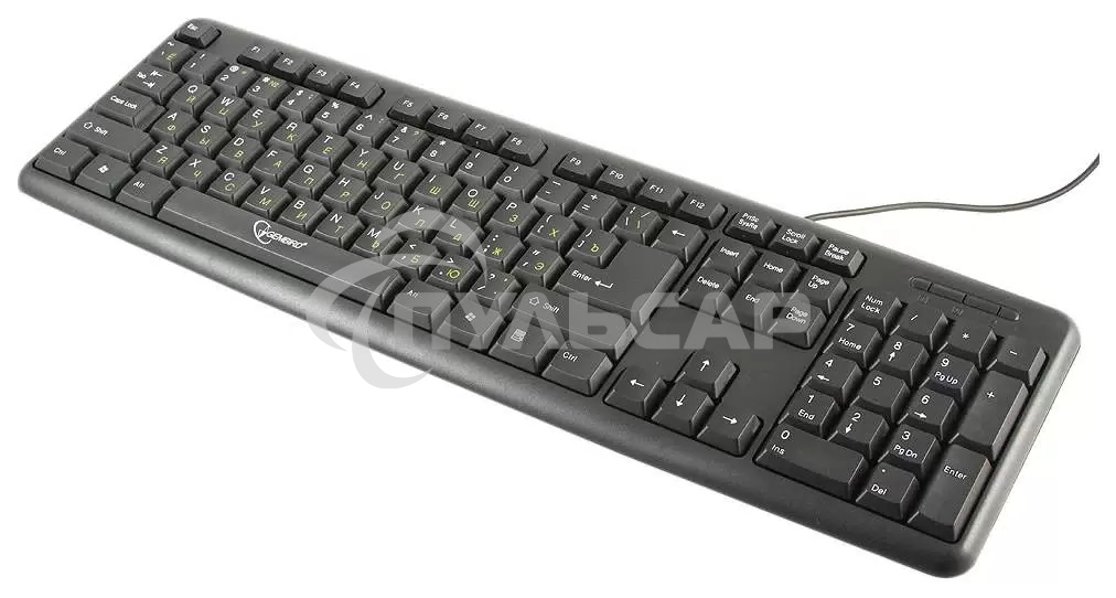 Клавиатура проводная Gembird KB-8320U-BL, USB, черный
