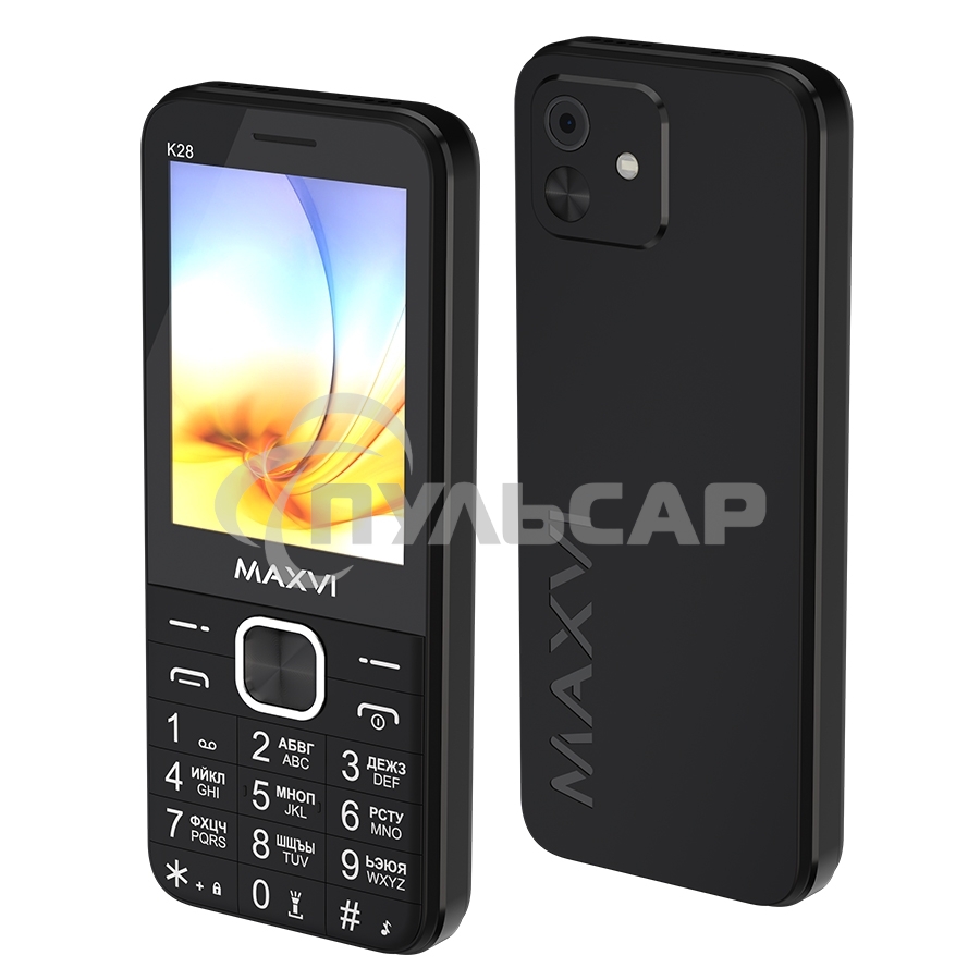 Мобильный телефон Maxvi K28 32/32Mb черный
