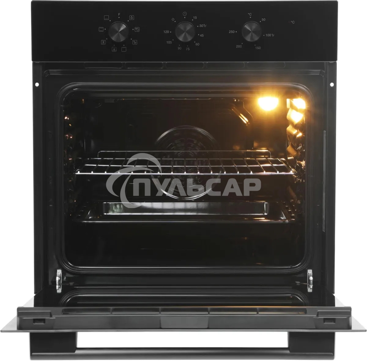 Духовой шкаф Электрический Hyundai HEO 66412 BG черный