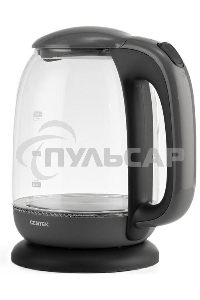 Чайник Centek CT-0034 (серый) <Vancouver> стекло, 1.8л, 2200Вт, внутренняя LED подсветка, кнопка