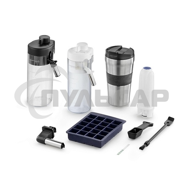 Кофемашина автоматическая DeLonghi ECAM450.86.T черный/серебристый, исп. кофе- зерновой/молотый, 1.8 л, 1450 Вт. 19 бар