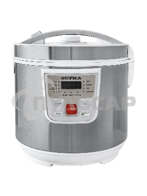 Мультиварка SUPRA MCS-4115 5 л, 900 Вт, 11 программ, серебристый/белый