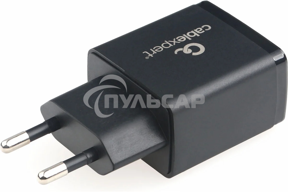 Зарядное устройство Cablexpert MP3A-PC-55, 10.5Вт, 2.1А, 1хUSB, черный, пакет