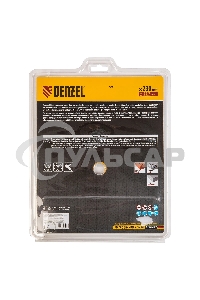 Диск алмазный отрезной Denzel ф230 х 22,2 мм, сегментный, сухое резание