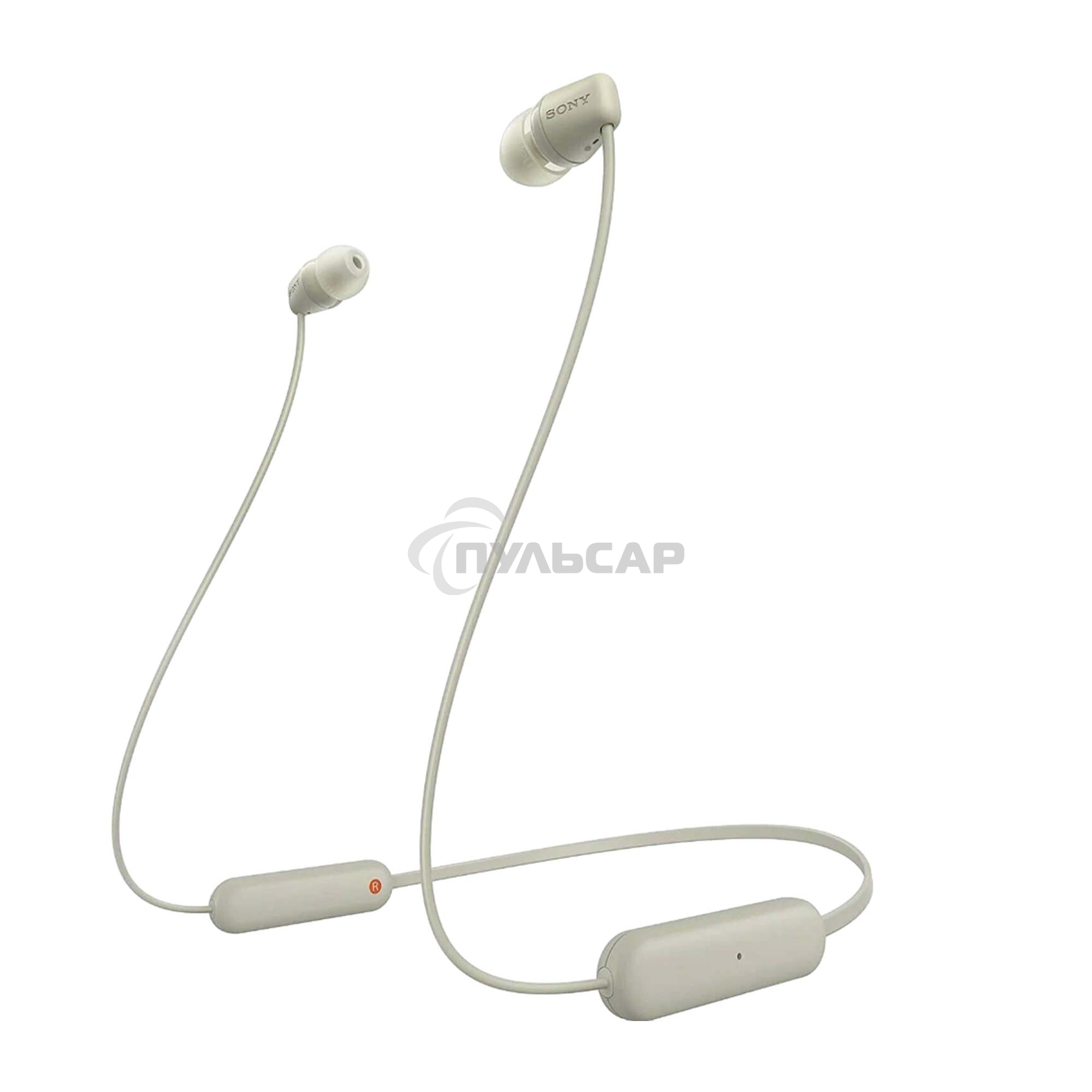 Наушники Sony WI-C100 бежевый