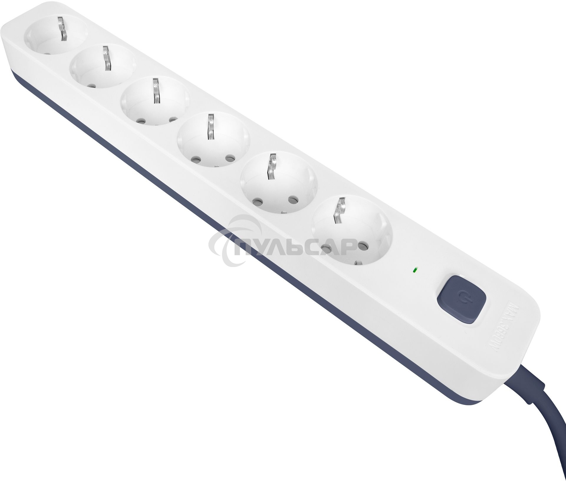 Сетевой фильтр Powercom SP-06W 1,8 м 1.8м (6 розеток) белый/серый (коробка)