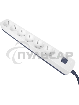 Сетевой фильтр Powercom SP-06W 1,8 м 1.8м (6 розеток) белый/серый (коробка)