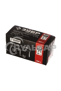 Скобы для степлера плоские ЗУБР 10 мм тип 53F, 5000 шт