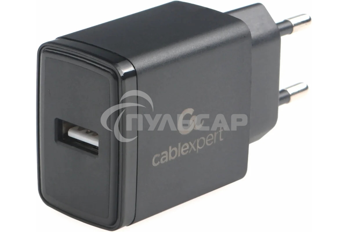 Зарядное устройство Cablexpert MP3A-PC-55, 10.5Вт, 2.1А, 1хUSB, черный, пакет