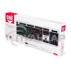 Клавиатура проводная Smartbuy (SBK-333U-WK) ONE USB с подсветкой бело-черная