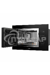 Микроволновая печь встраиваемая Kuppersberg HMF 627 B, High-Tech, 25 л, мощность 900 Вт (мощность гриля 1200 Вт), кварцевый гриль, 5 уровней мощности, 8 автоматических программ, размораживание, сенсорное управление, дисплей, черный