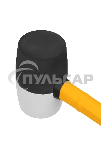 Киянка резиновая Denzel 680 г, черно-белая, фибергласовая рукоятка c TPR покрытием