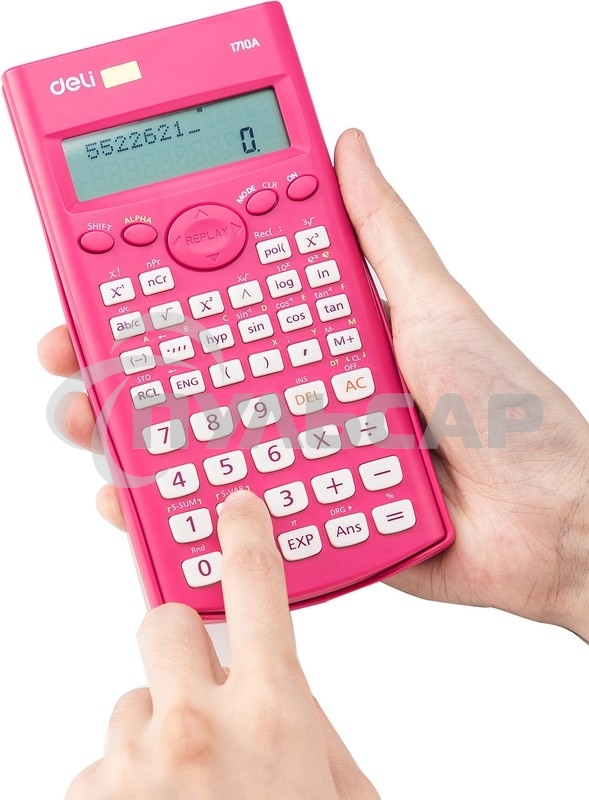 Калькулятор научный Deli E1710A/RED красный 10+2-разр.