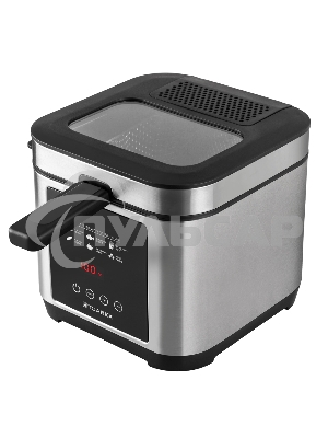 Фритюрница электрическая Tuarex AG-3501 черный/стальной, мощность 2000 Вт, сенсорное управление, объем масла 2,5 л, регулир. темп, 4 шт/уп.