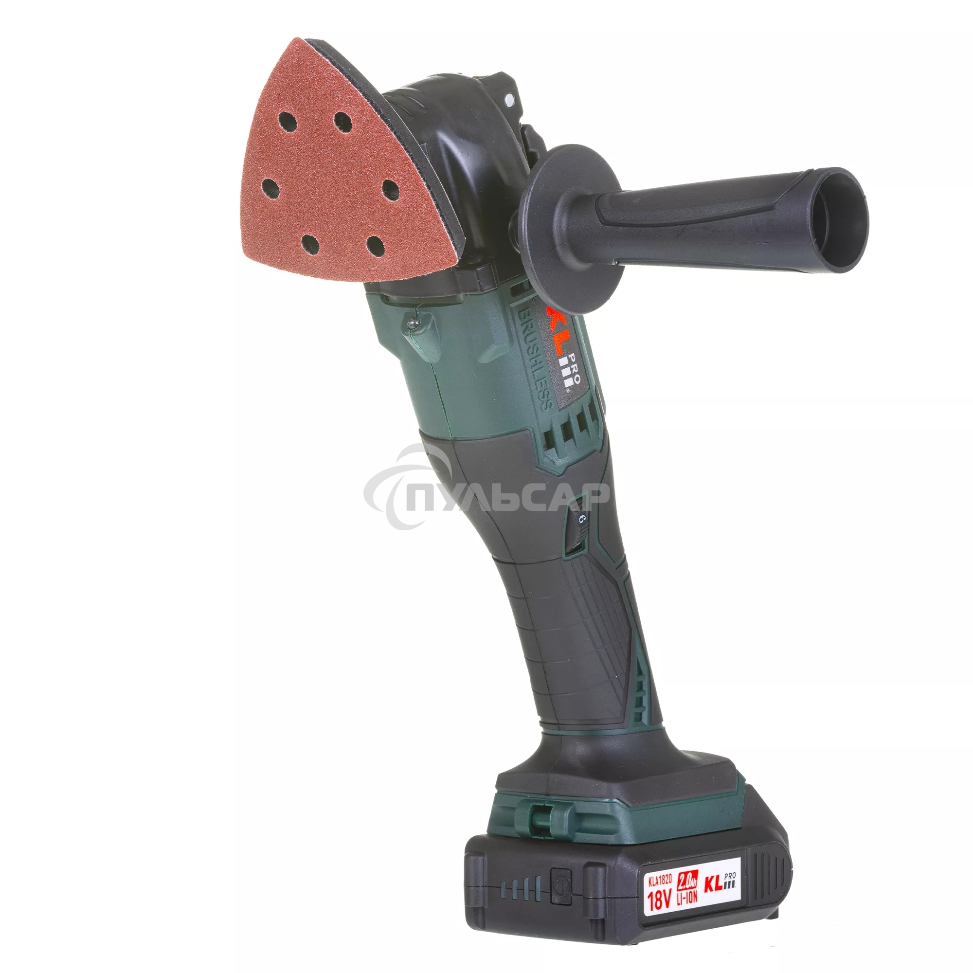 Профессиональный бесщеточный реноватор аккумуляторный KLPRO KLMT18B-20 (18В, Li-ion-2шт, 2.0А·ч, 5000-19000 кол/мин З/У,в кейсе)