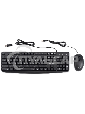 Комплект клавиатура + мышь Оклик S603 клав:черный мышь:черный USB