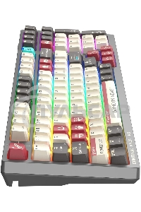 Клавиатура беспроводная A4Tech Bloody WS98 Pixels Red USB, Bluetooth/Радиоканал темно-серый/белый