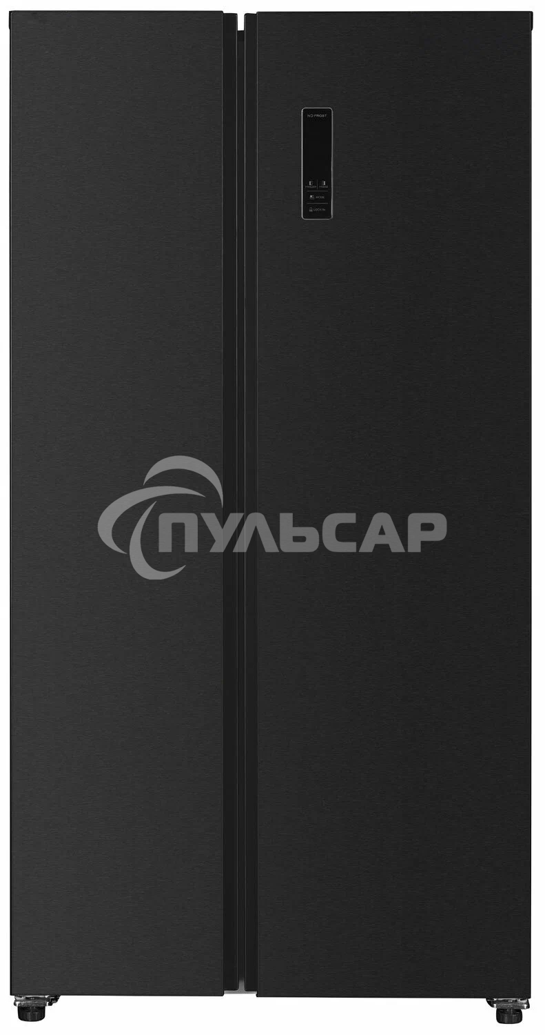 Холодильник Kraft KF-MS5701DI темно-серый двухкамерный 372/198л морозилка сбоку, Side by Side