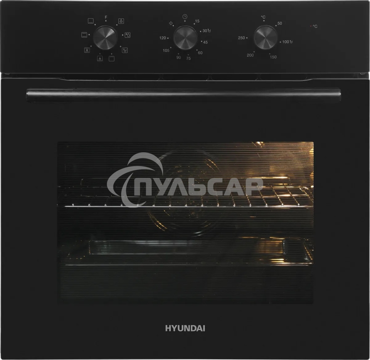 Духовой шкаф Электрический Hyundai HEO 66412 BG черный