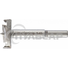 Сверло Форстнера по дереву, 40 мм, цилиндрический хвостовик Сибртех