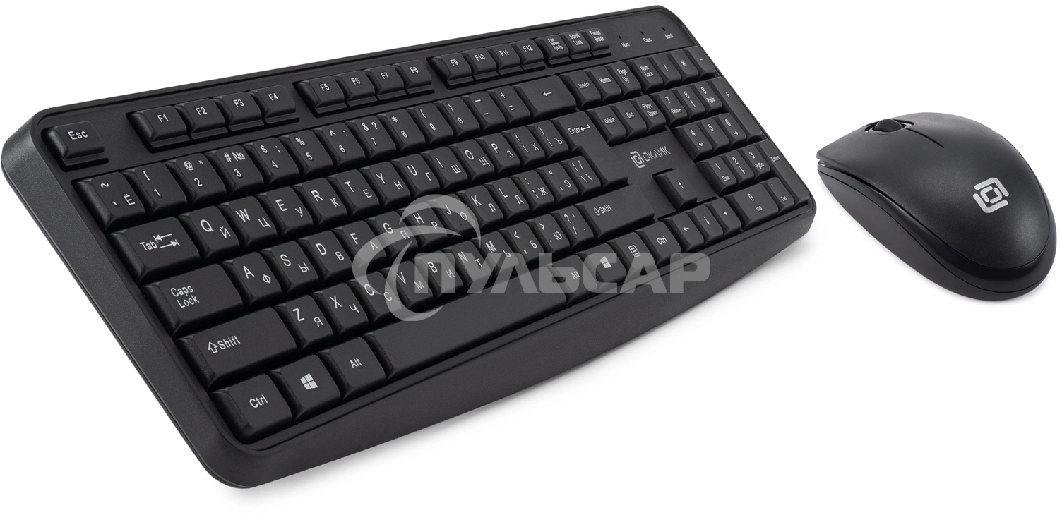 Комплект клавиатура + мышь Оклик S603 клав:черный мышь:черный USB