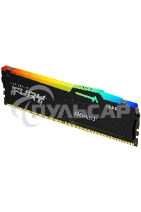 Оперативная память Kingston Fury Beast, DDR5, 16Gb (1x16Gb), 5200MHz, CL40, DIMM, с радиаторами, RGB, черный