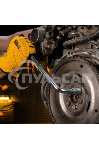 Вороток Г-образный Denzel 300*75 мм, квадрат 1/2