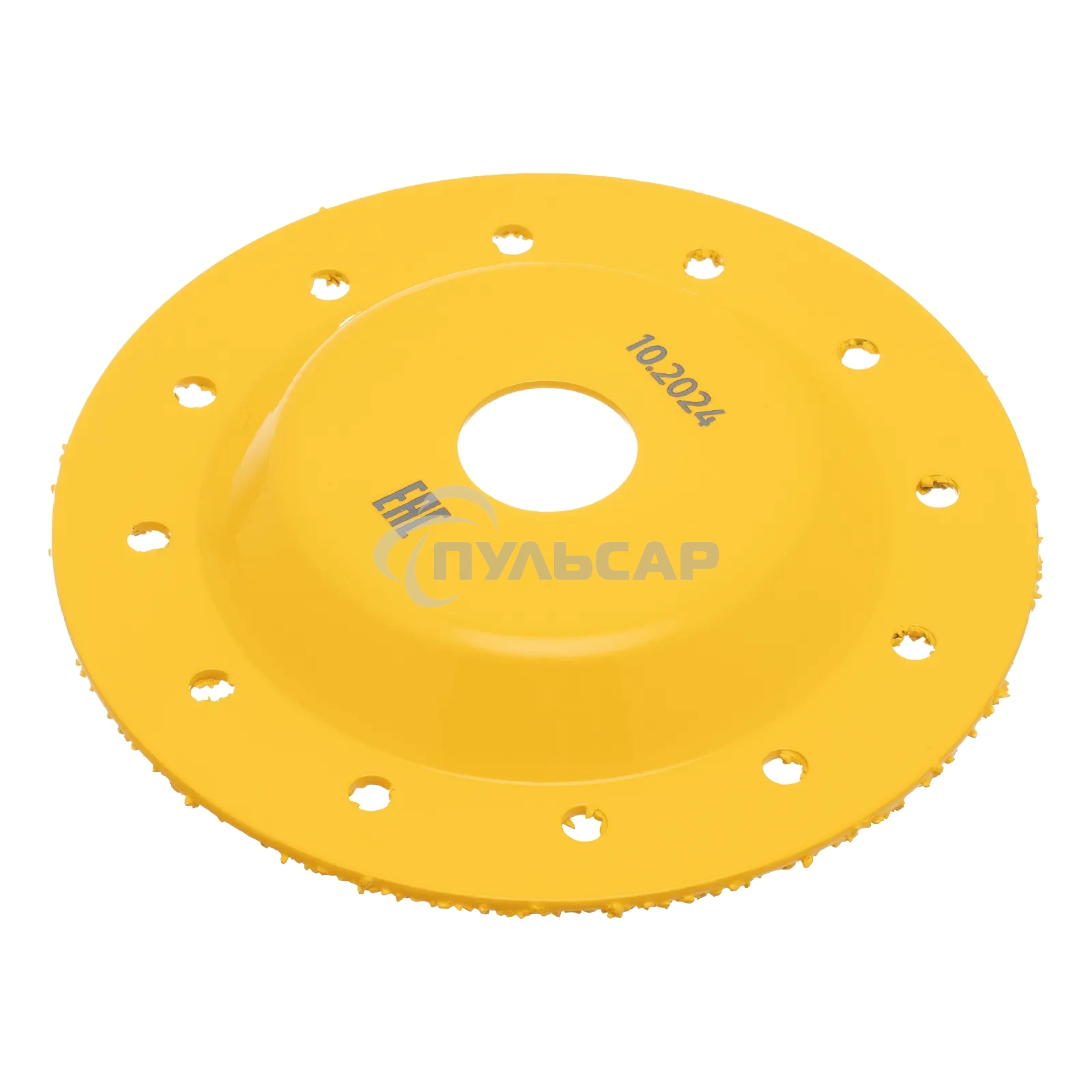 Чашка твердосплавная зачистная Denzel 125 мм, плоская, среднее зерно #16