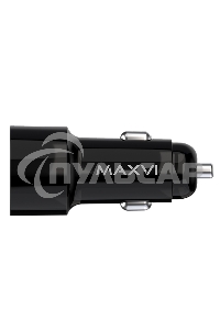 Автомобильное зарядное устройство Maxvi CCM-PS242 Plus T 2хUSB 2.4А + кабель Type-C 1м, черный