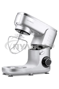 Кухонная машина Hyundai HYM-S7651 планетар.вращ. 1400Вт серебристый