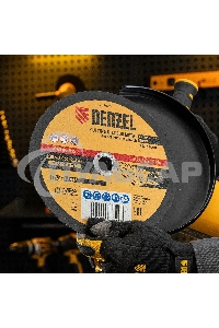 Круг отрезной по металлу Denzel 230 х 2,0 х 22,2 мм, A36TBF, в метал. банке, 5 шт.