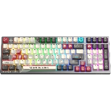 Клавиатура беспроводная A4Tech Bloody WS98 Pixels Red USB, Bluetooth/Радиоканал темно-серый/белый