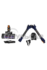 Пылесос вертикальный SUPRA VCS-5081 синий, питание от аккумулятора, 300 Вт, уборка сухая, пылесборник 1 л, работа от АКБ max 30 мин.