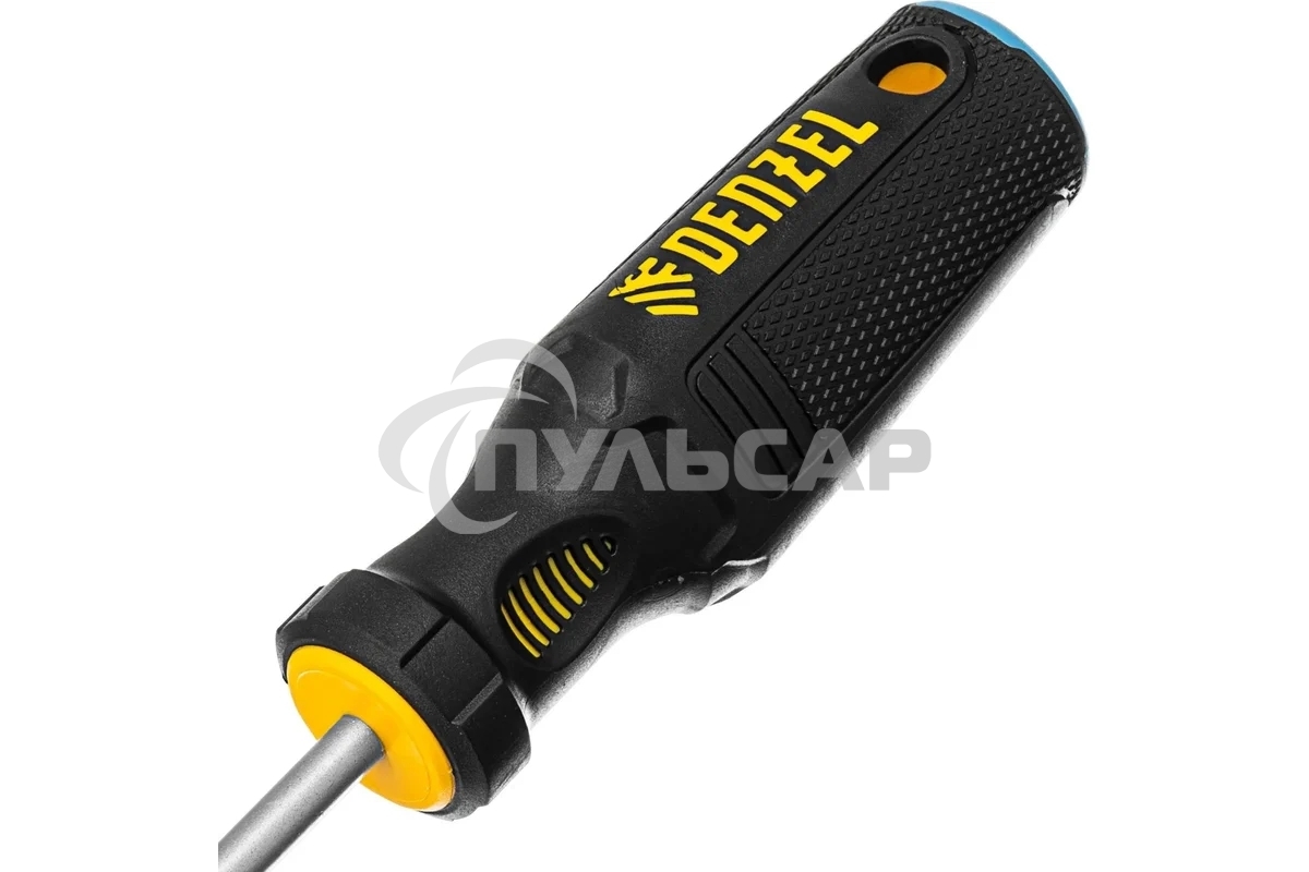 Отвертка Denzel SL6x100 мм, S2, 3к рукоятка